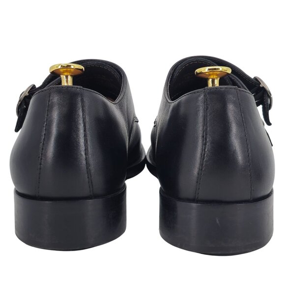 To Boot New York Adam Derrick Italy Men's 10.5 Black Leather Monk Strap Loafers - Picture 6 of 10